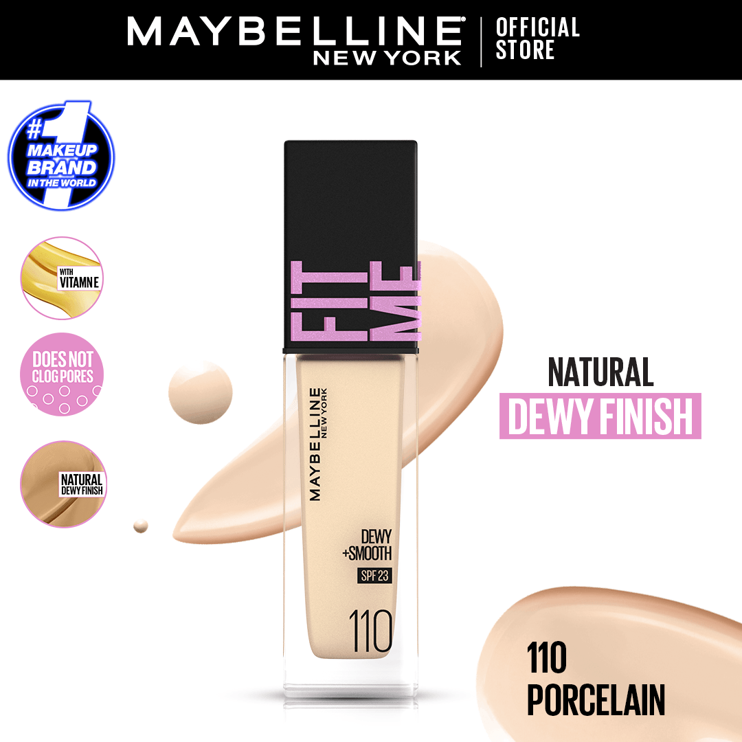 Original Maybelline New York Fitme Dewy & Smooth Liquid Foundation - Buy Online in Pakistan at Cosmia.pk