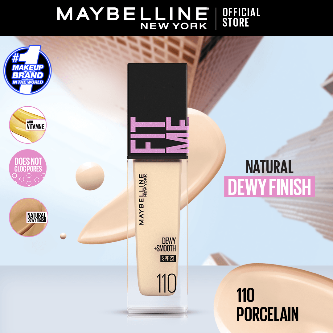 Original Maybelline New York Fitme Dewy & Smooth Liquid Foundation - Buy Online in Pakistan at Cosmia.pk