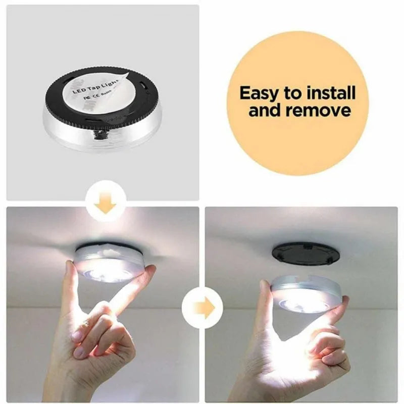 Battery Powered Mini Wireless LED Under Cabinet Light Led Touch - Buy Online in Pakistan at Cosmia.pk