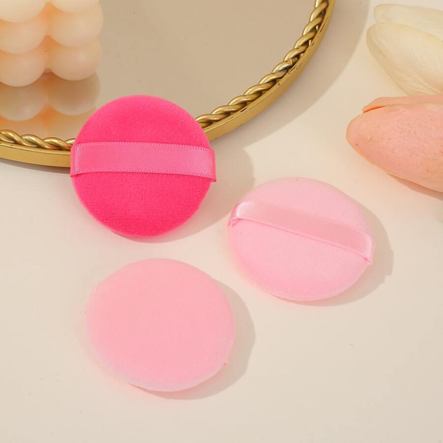 3pcs/set Round Compact & Loose Powder Puff - Buy Online in Pakistan at Cosmia.pk