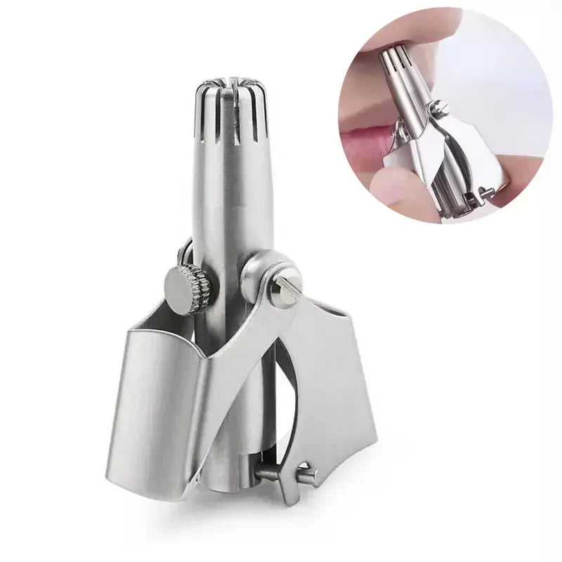 Mini Portable Stainless Steel Manual Nose Hair Trimmer - Buy Online in Pakistan at Cosmia.pk