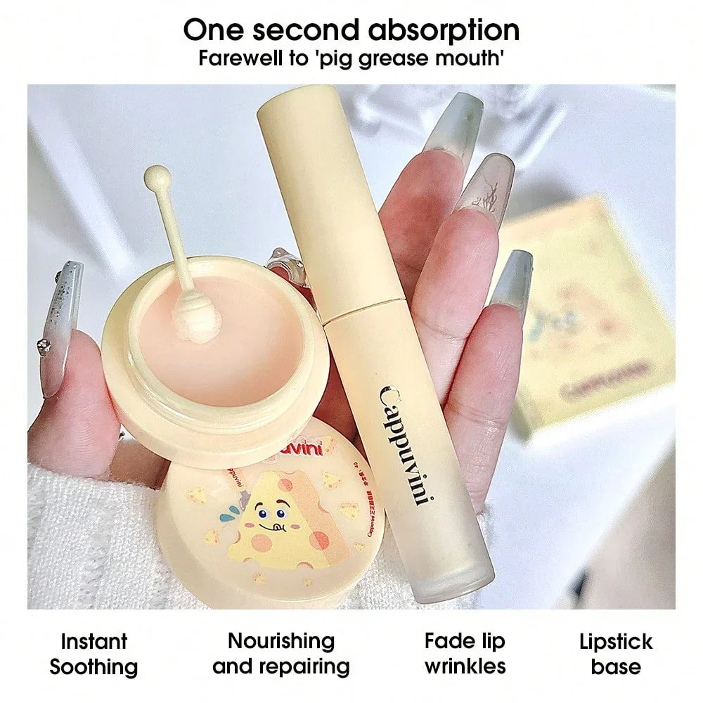 Cappuvini Cheese Lip Gloss & Lip Balm Set - Buy Online in Pakistan at Cosmia.pk