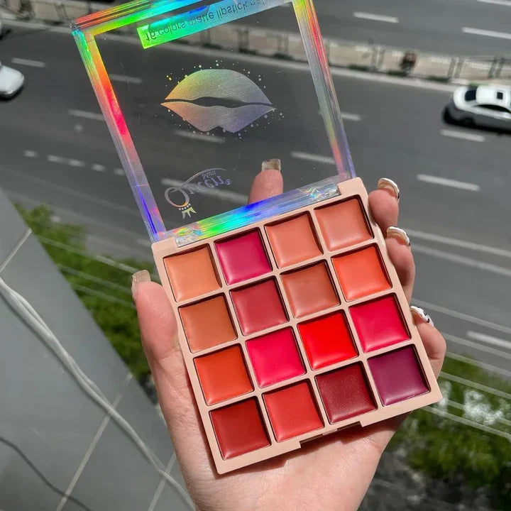 16 Colors Queen Mini Matte Lipstick Palette - Highly Pigmented - Buy Online in Pakistan at Cosmia.pk