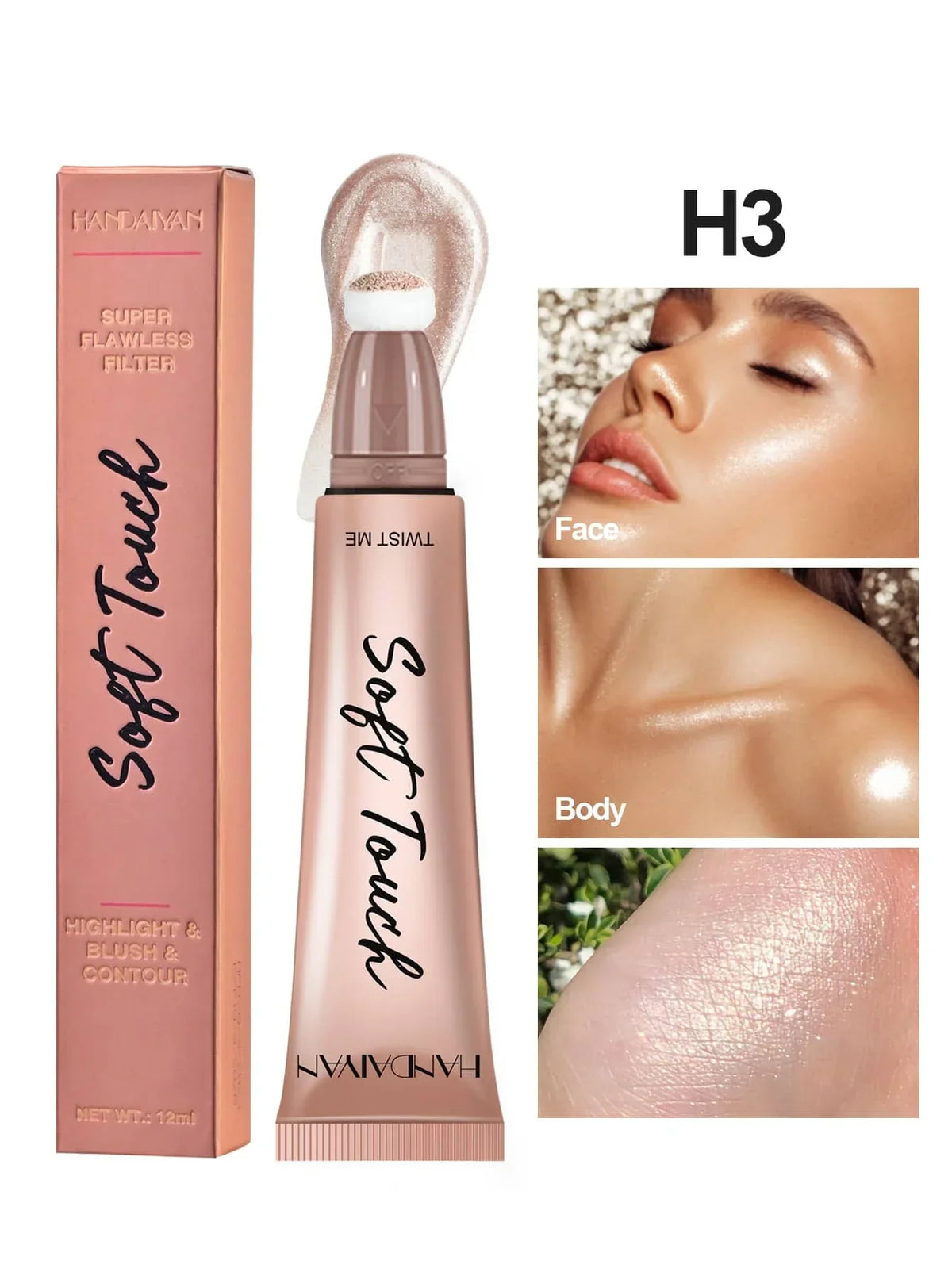 Handaiyan Puff Tube Blush & Highlighter Each - Buy Online in Pakistan at Cosmia.pk