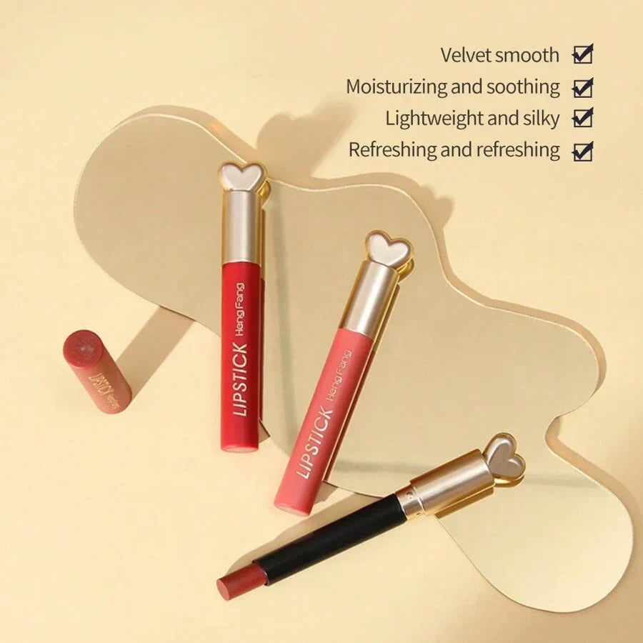6Pcs Heng Fang Love Lipstick Matte Waterproof - Buy Online in Pakistan at Cosmia.pk