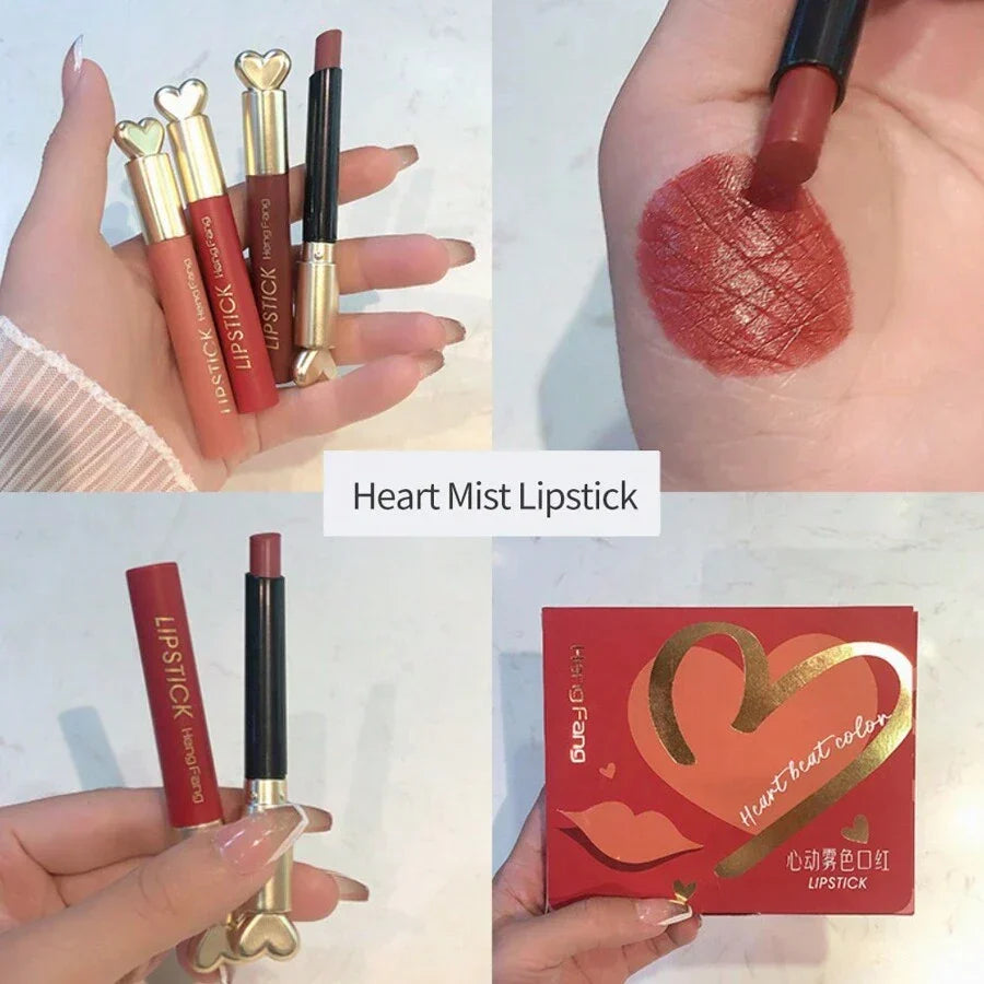 6Pcs Heng Fang Love Lipstick Matte Waterproof - Buy Online in Pakistan at Cosmia.pk