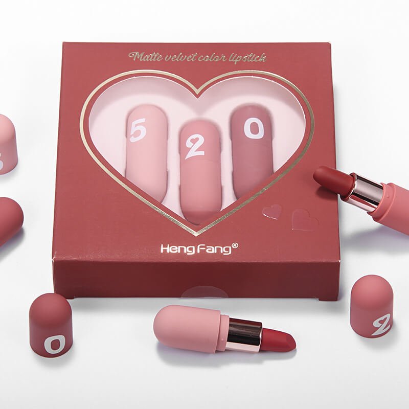HengFang Velvet Matte Long Lasting Lipstick Set - Buy Online in Pakistan at Cosmia.pk