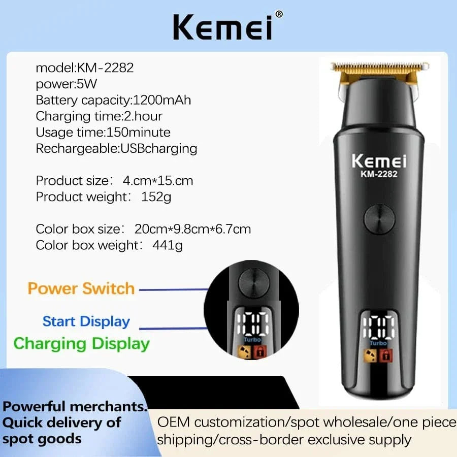 Kemei KM-2282 Hair Clipper and Beard Trimmer for Men - Buy Online in Pakistan at Cosmia.pk