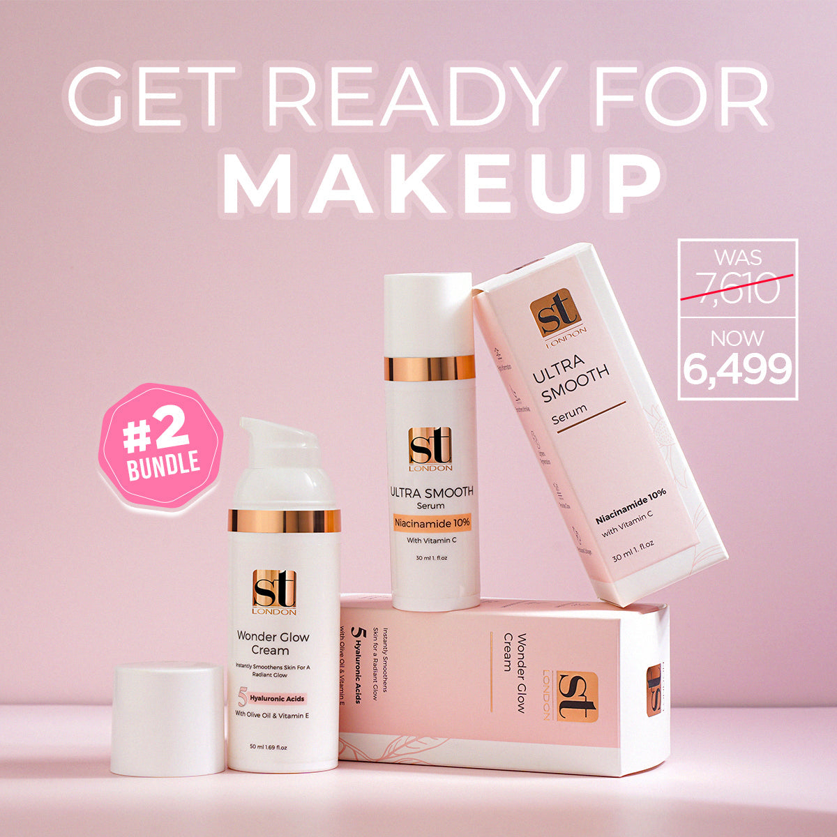 ST London - Get Ready for Makeup Bundle - Buy Online in Pakistan at Cosmia.pk