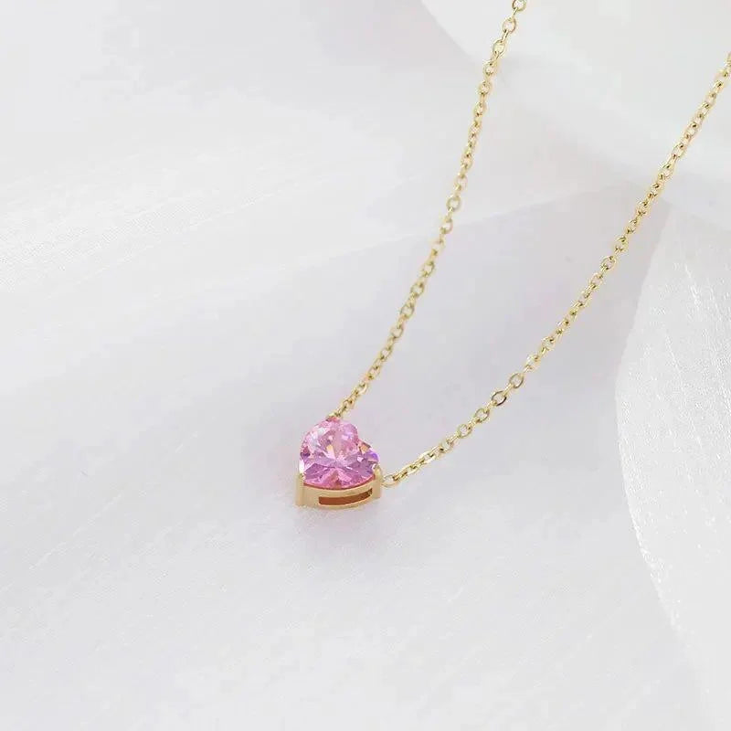 Stainless Steel Pink Heart Chain - Buy Online in Pakistan at Cosmia.pk