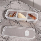 3 Compartment Storage Box with Soft Seal Lids - Buy Online in Pakistan at Cosmia.pk