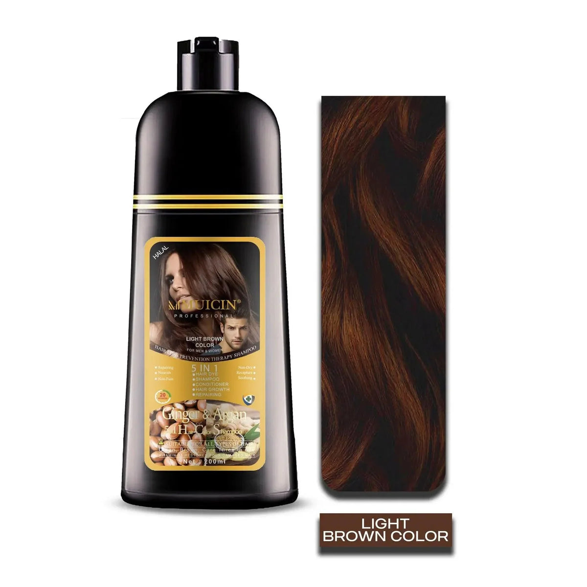 5 in 1 Muicins Ultimate Hair Color Shampoo 200ml - Buy Online in Pakistan at Cosmia.pk