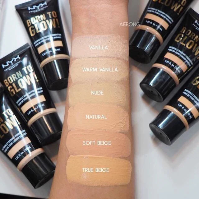 NYX Professional Born To Glow! Naturally Radiant Foundation - 30ml - Buy Online in Pakistan at Cosmia.pk