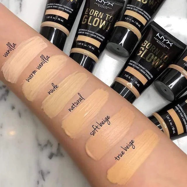 NYX Professional Born To Glow! Naturally Radiant Foundation - 30ml - Buy Online in Pakistan at Cosmia.pk