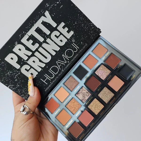 Hudamoji 18 color pretty grunge eyeshadow palette - Buy Online in Pakistan at Cosmia.pk