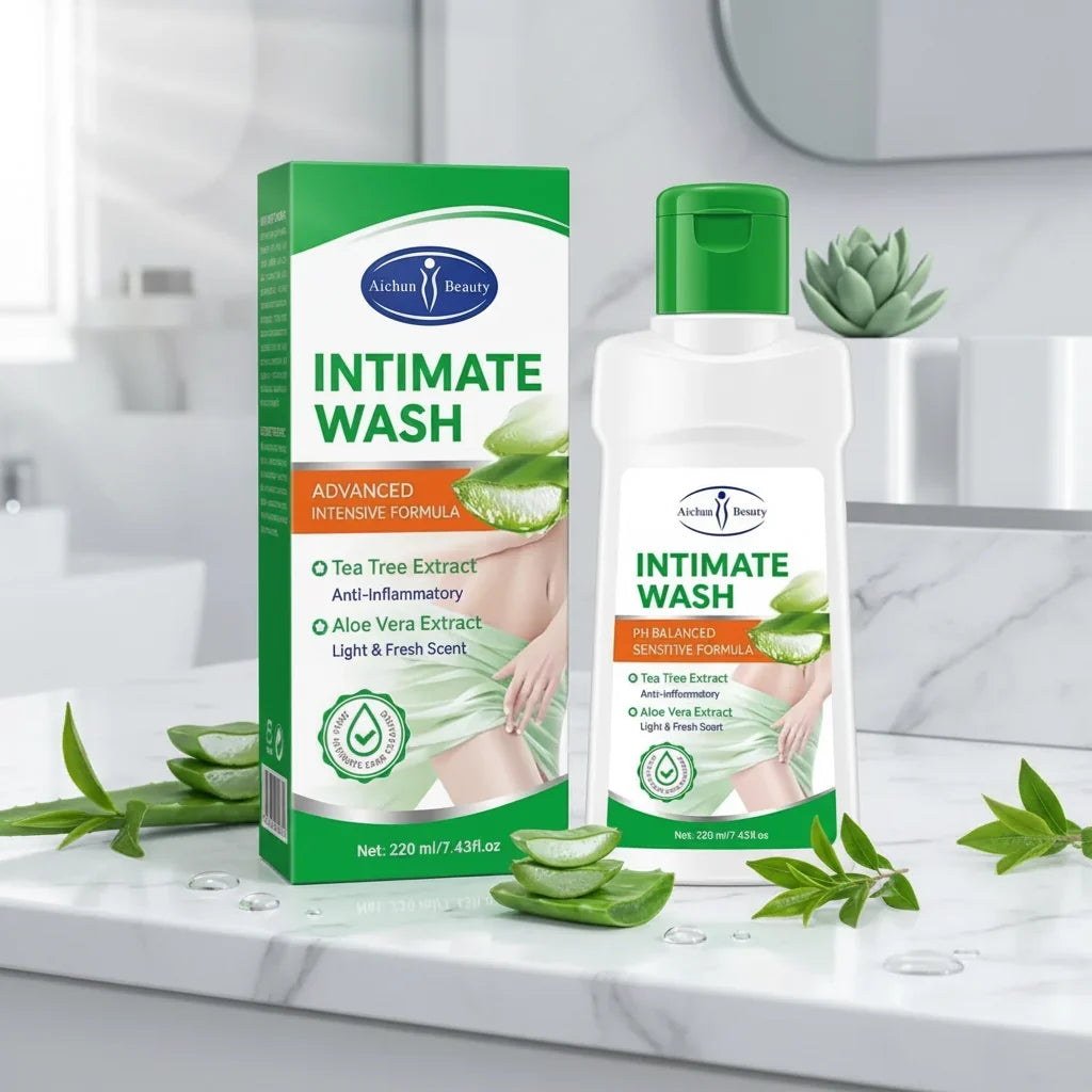 Aichun Beauty Intimate Wash with Tea Tree & Aloe Vera – 220ml - Buy Online in Pakistan at Cosmia.pk