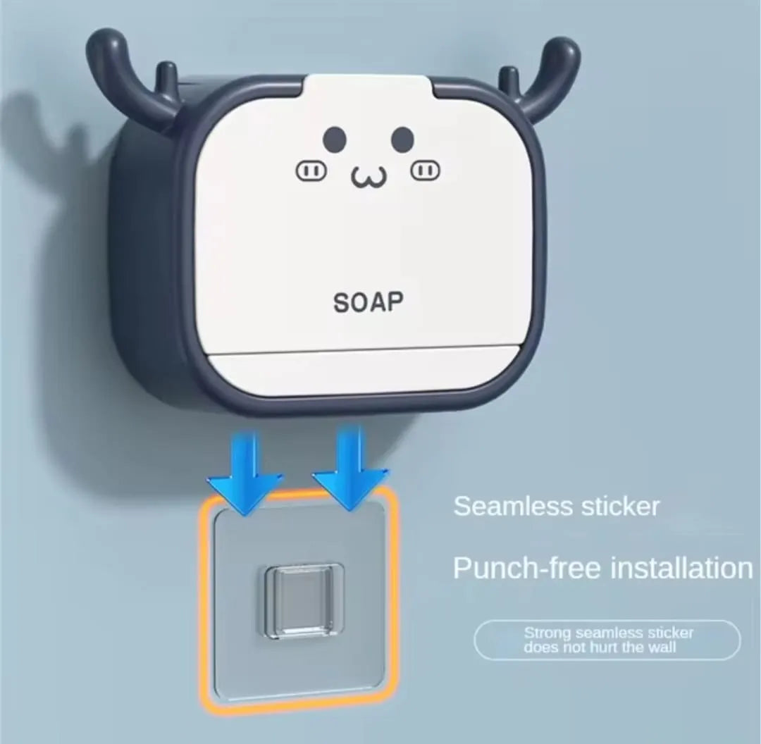 Cartoon Wall Mounted Soap Holder with Drain Drawer - Buy Online in Pakistan at Cosmia.pk
