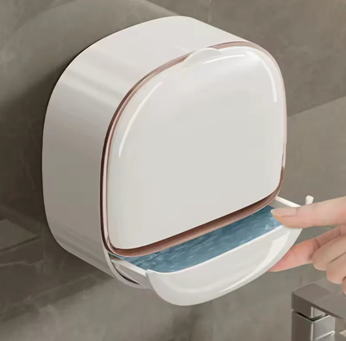 Wall Mounted Soap Holder With Flip Cover - Buy Online in Pakistan at Cosmia.pk