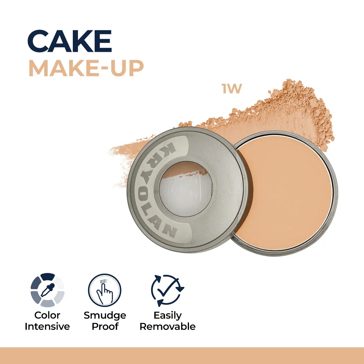 Kryolan Cake Makeup Wet and Dry Foundation and Face Powder - Buy Online in Pakistan at Cosmia.pk