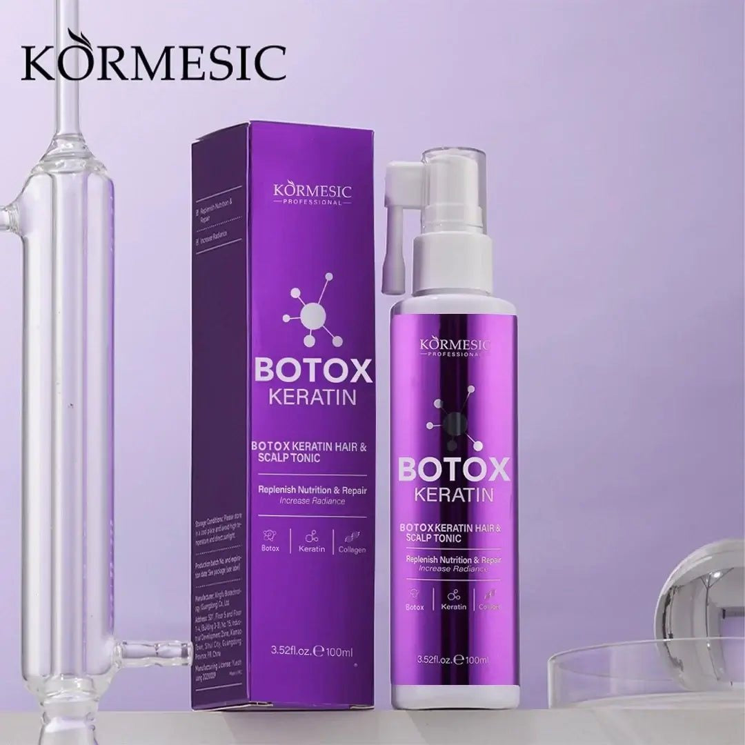 Kormesic Botox Keratin Scalp Nourishing Topical Solution 100ml box and spray bottle - Buy Online in Pakistan at Cosmia.pk
