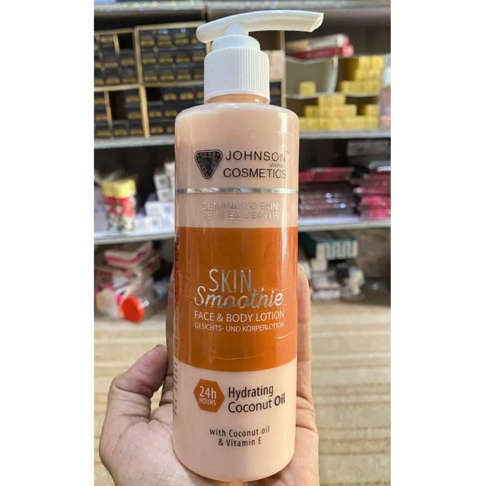 Johnson Cosmetics Skin Smoothie Coconut Oil Face And Body Lotion - Buy Online in Pakistan at Cosmia.pk