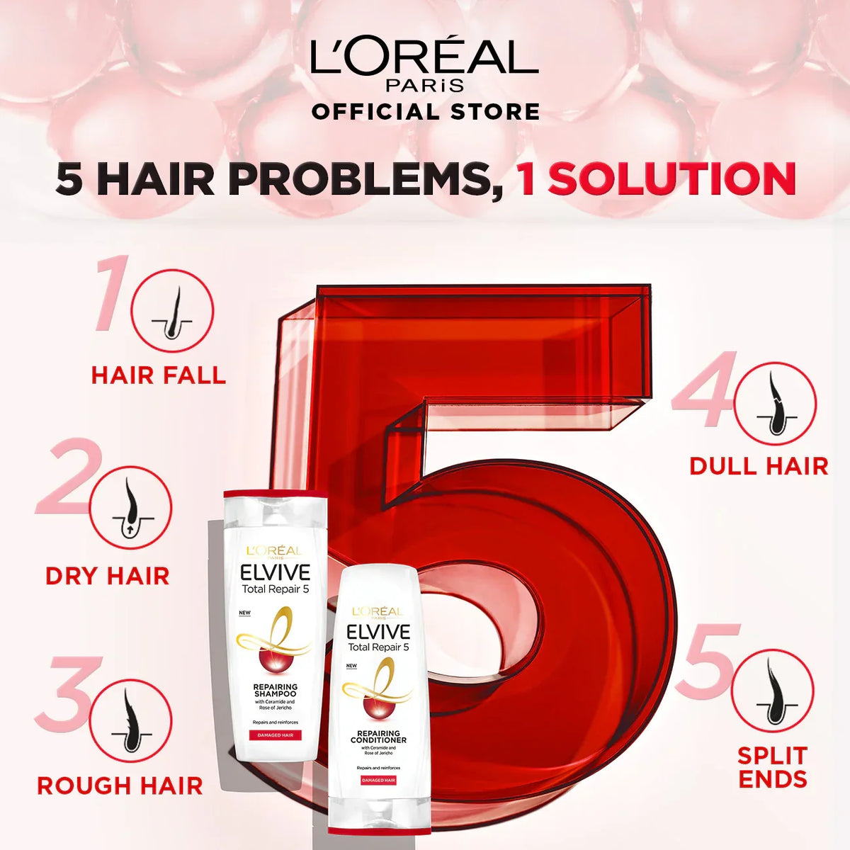 Loreal Elvive Total Repair Shampoo - Buy Online in Pakistan at Cosmia.pk