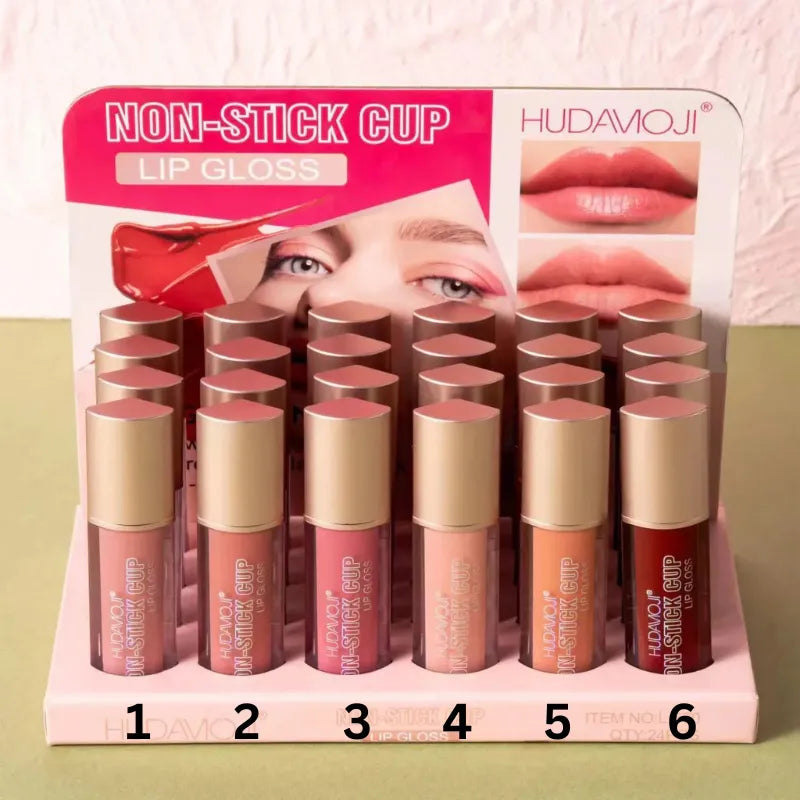 Huda Moji Non stick Long lasting Lipgloss 6Pcs - Buy Online in Pakistan at Cosmia.pk