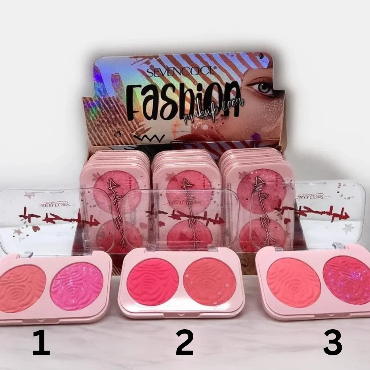 SEVEN COOL 2in1 Matte Blush Palette – Each - Buy Online in Pakistan at Cosmia.pk