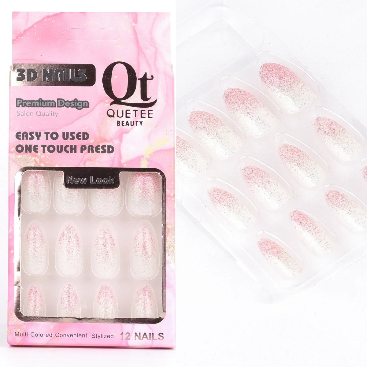 Quetee Beauty 3D Nails Premium Design One - Buy Online in Pakistan at Cosmia.pk