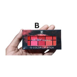 Violet 10 Color Lipstick Palette - Buy Online in Pakistan at Cosmia.pk