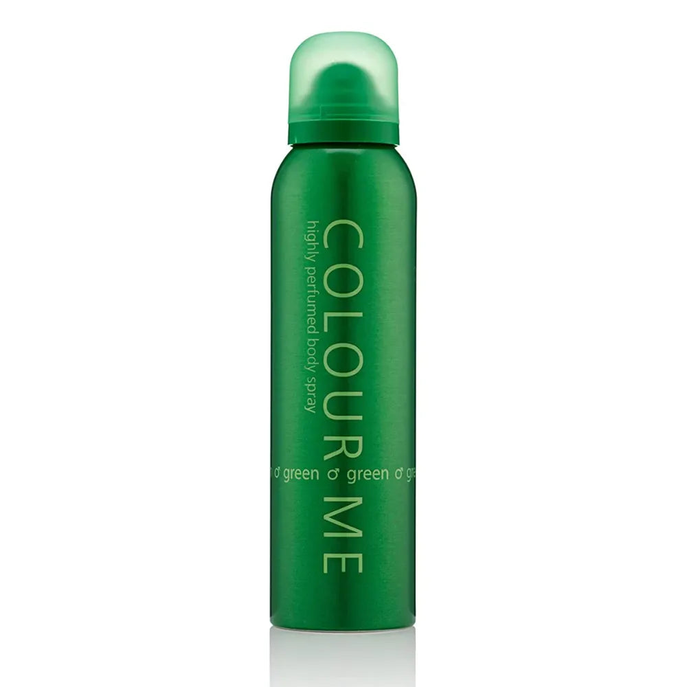 Colour Me Deodorant Spray Green - 150ml - Buy Online in Pakistan at Cosmia.pk