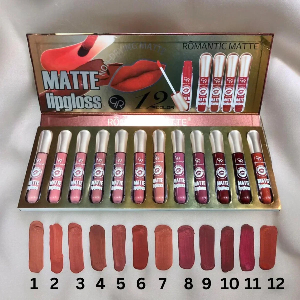 ROMANTIC MATTE Lip Gloss – Long-Lasting Velvet Finish - Buy Online in Pakistan at Cosmia.pk