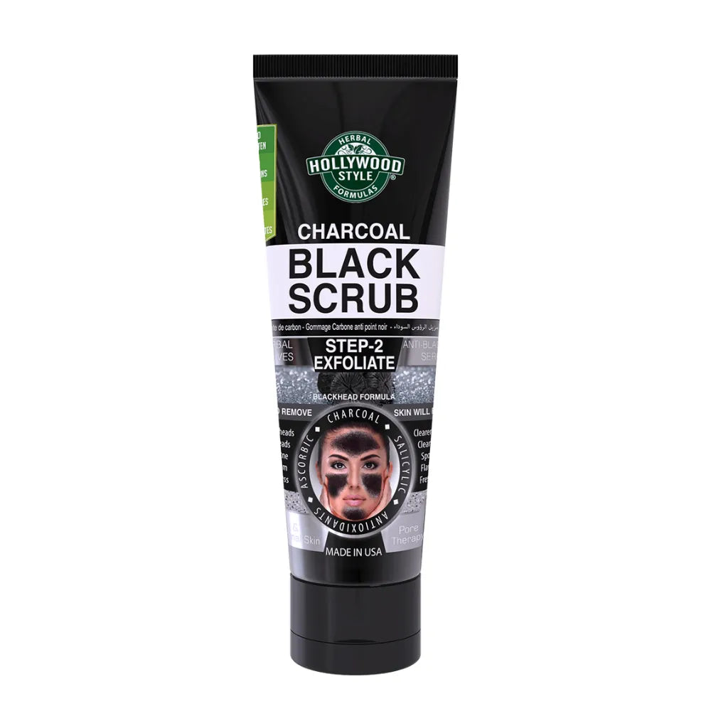 Hollywood Style Charcoal Black Scrub – 100ml - Buy Online in Pakistan at Cosmia.pk