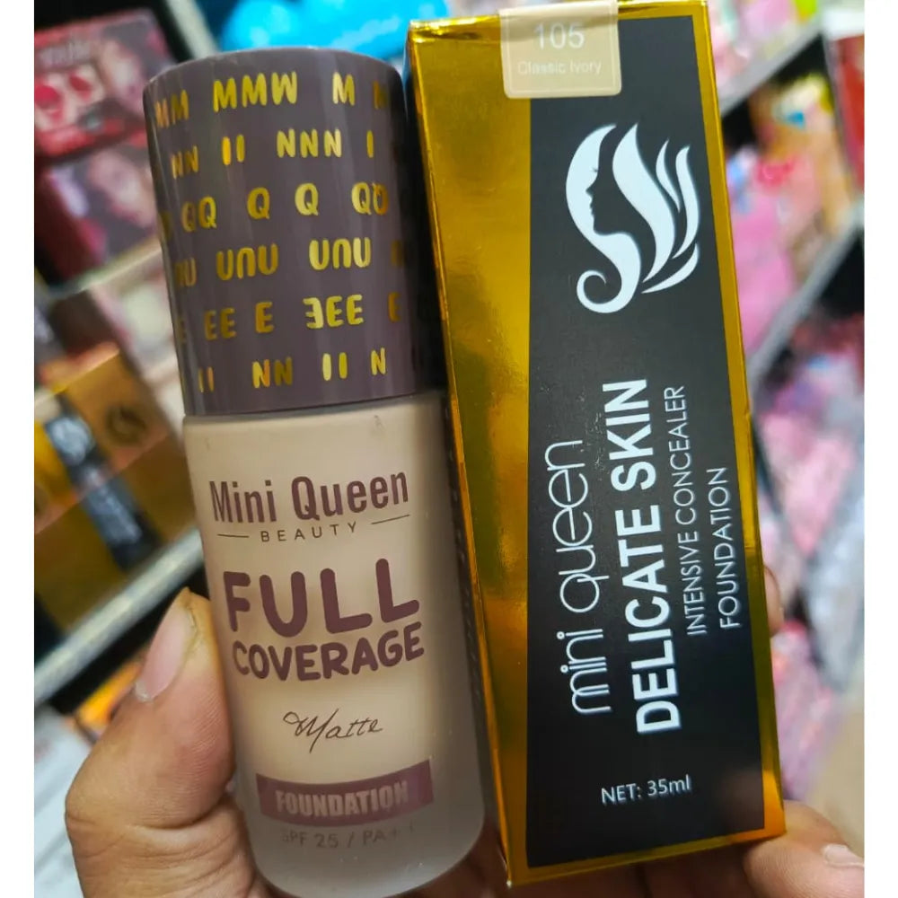 Mini Queen Delicate Skin Intensive Concealer Foundation - 35ml - Buy Online in Pakistan at Cosmia.pk