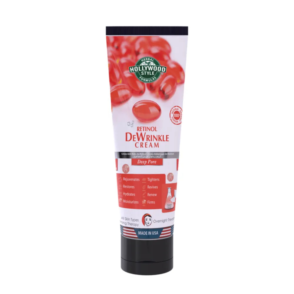 Hollywood Style Organic Retinol Dewrinkle Cream – 100ml - Buy Online in Pakistan at Cosmia.pk