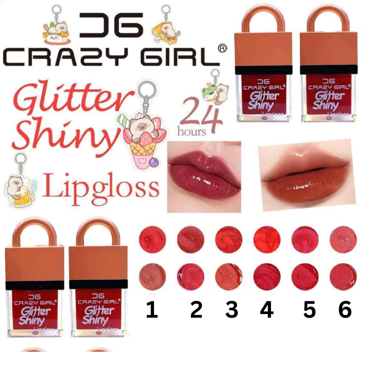 Crazy Girl Glitter Shiny Lipgloss - Buy Online in Pakistan at Cosmia.pk