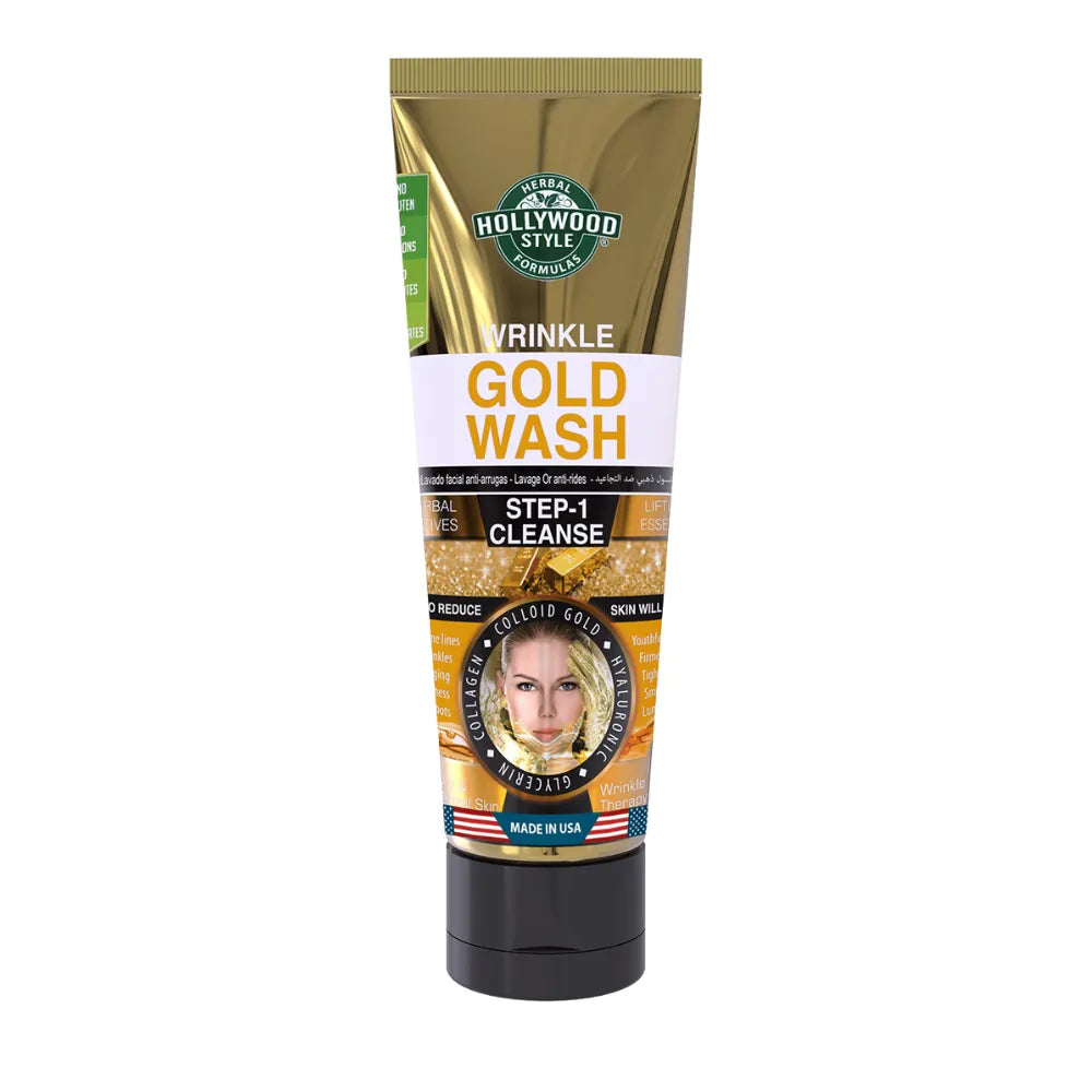 Hollywood Style Wrinkle Gold Wash – 100ml - Buy Online in Pakistan at Cosmia.pk