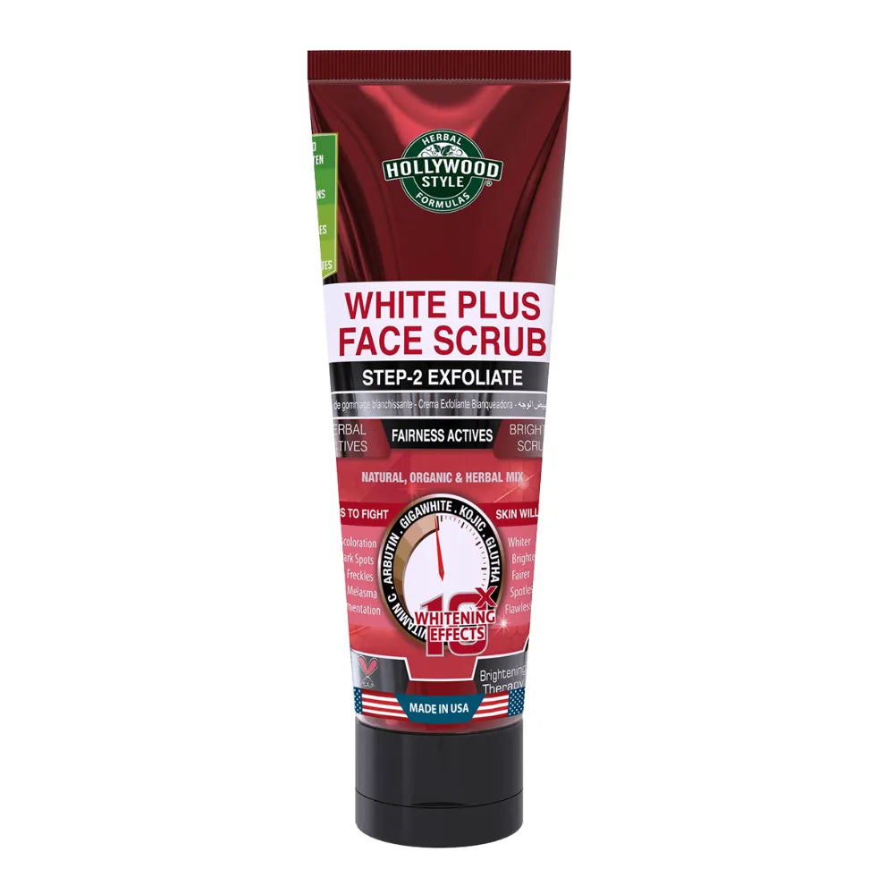 Hollywood Style White Plus Exfoliating Face Scrub - Buy Online in Pakistan at Cosmia.pk