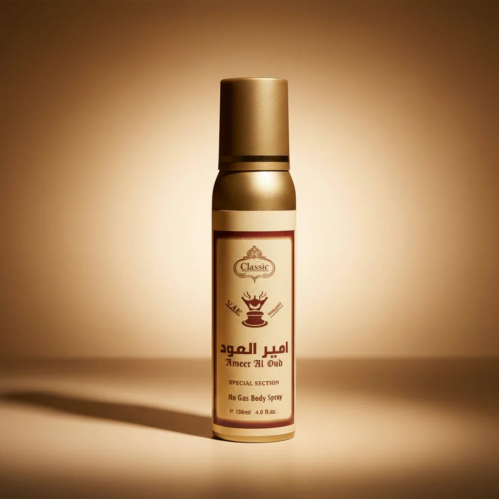 Classic Ameer Al Oud No Gas Body Spray - 120ml - Buy Online in Pakistan at Cosmia.pk