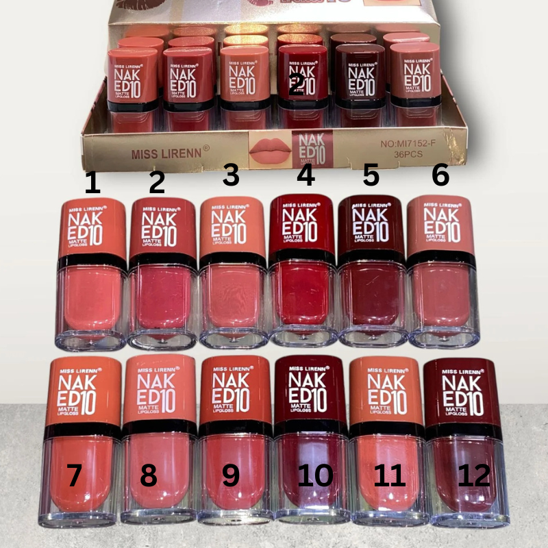 Miss Lirenn Naked10 Matte Lip Gloss - Buy Online in Pakistan at Cosmia.pk