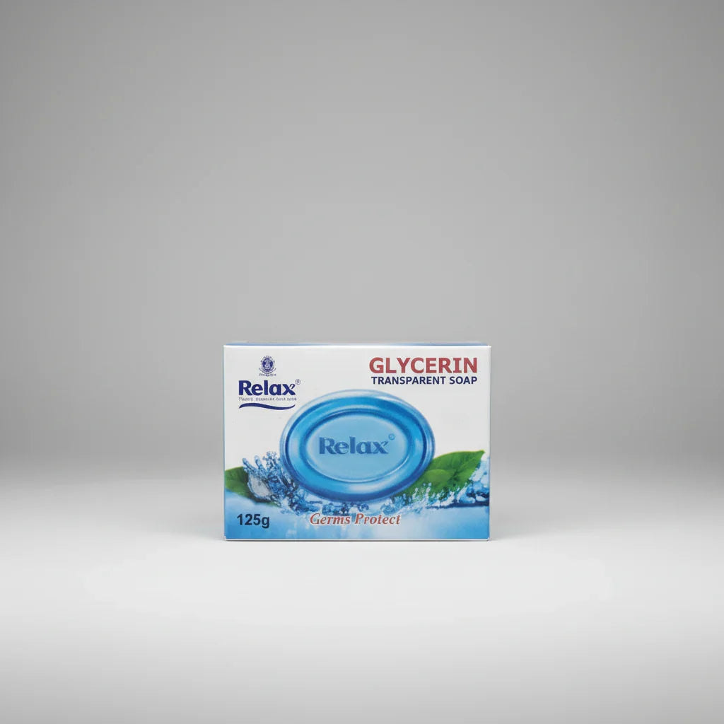 Relax Glycerin transparent soap Germs Protect - 125g - Buy Online in Pakistan at Cosmia.pk