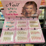 Romantic Myth Cat's Eye Press On Gel Nails - 12 Pcs - Buy Online in Pakistan at Cosmia.pk
