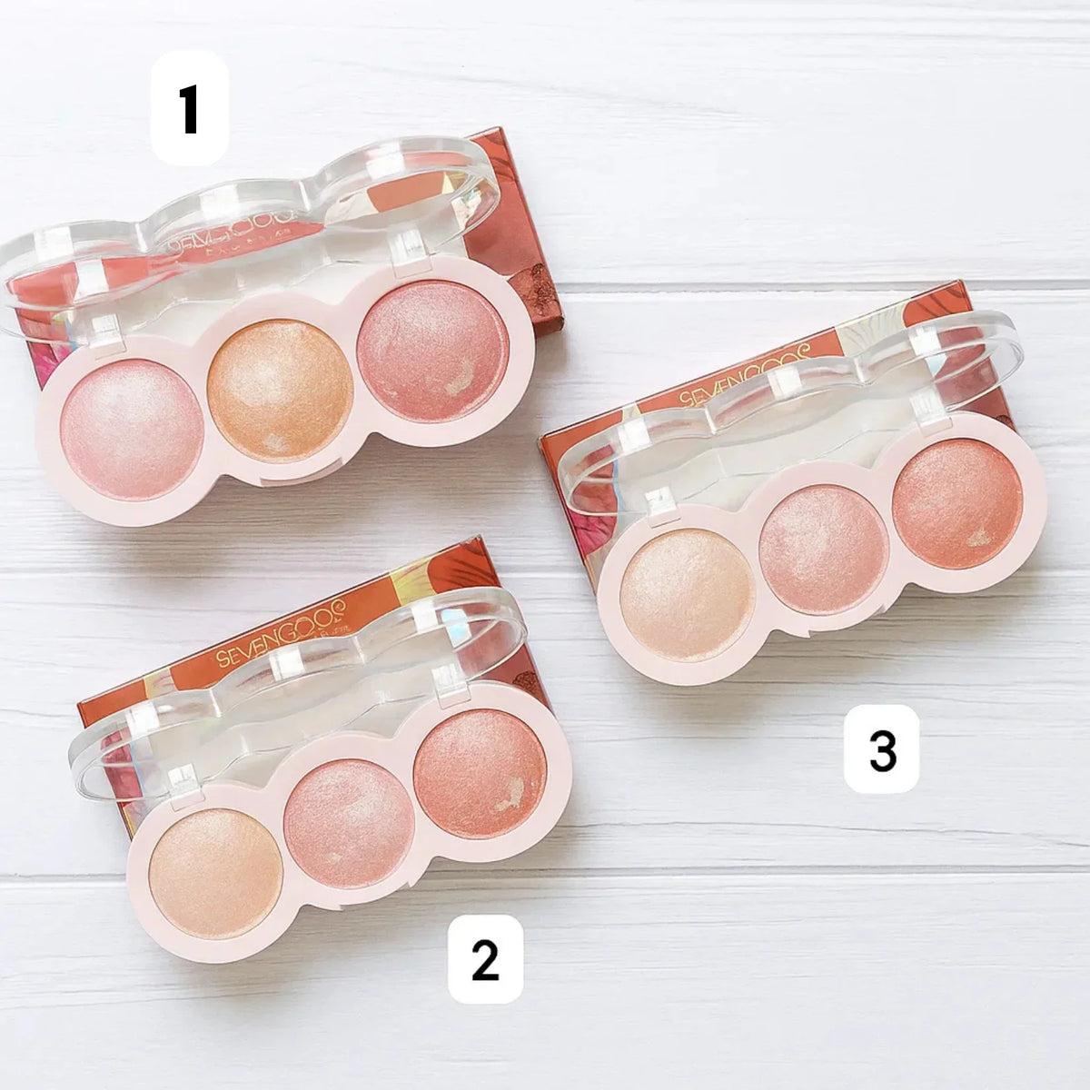 Seven Cool Terracotta Blush & Highlighter Duo - Buy Online in Pakistan at Cosmia.pk