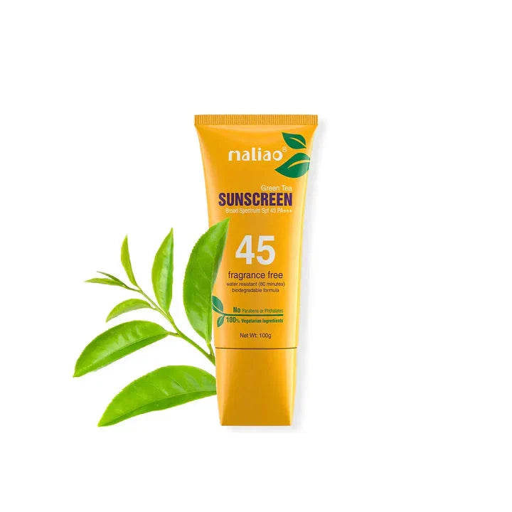 Maliao Green Tea Sunscreen SPF 45 PA+++ - 100g - Buy Online in Pakistan at Cosmia.pk