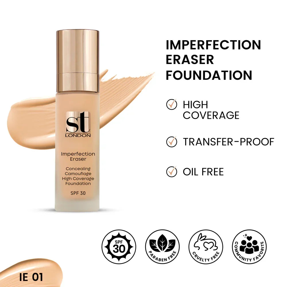 ST London Imperfection Eraser Concealing Foundation, SPF 30 - Buy Online in Pakistan at Cosmia.pk