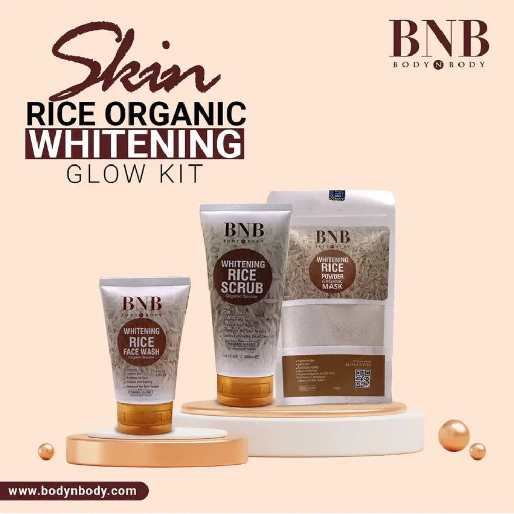 BNB Rice Extract Bright & Glow Kit (Original) - Buy Online in Pakistan at Cosmia.pk