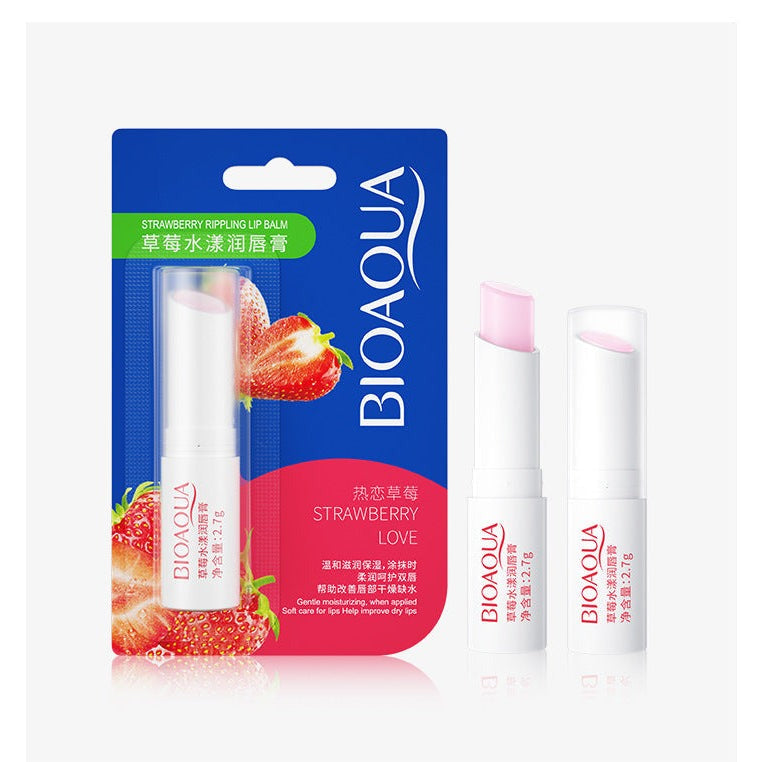 BIOAQUA Strawberry Love Ripping Lip Balm 2.7g - Buy Online in Pakistan at Cosmia.pk