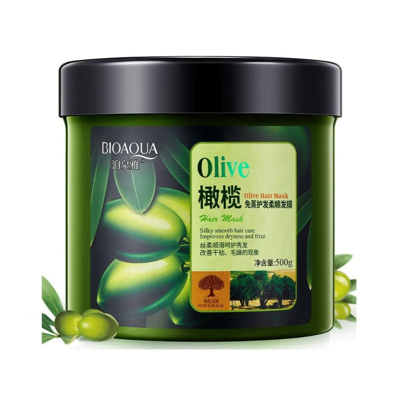 BIOAQUA Olive Nourishing Hair Mask 500g - Buy Online in Pakistan at Cosmia.pk