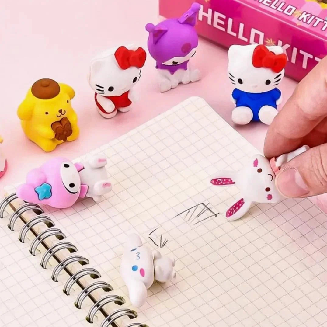 Sanrio-themed 3D miniature character erasers - Buy Online in Pakistan at Cosmia.pk