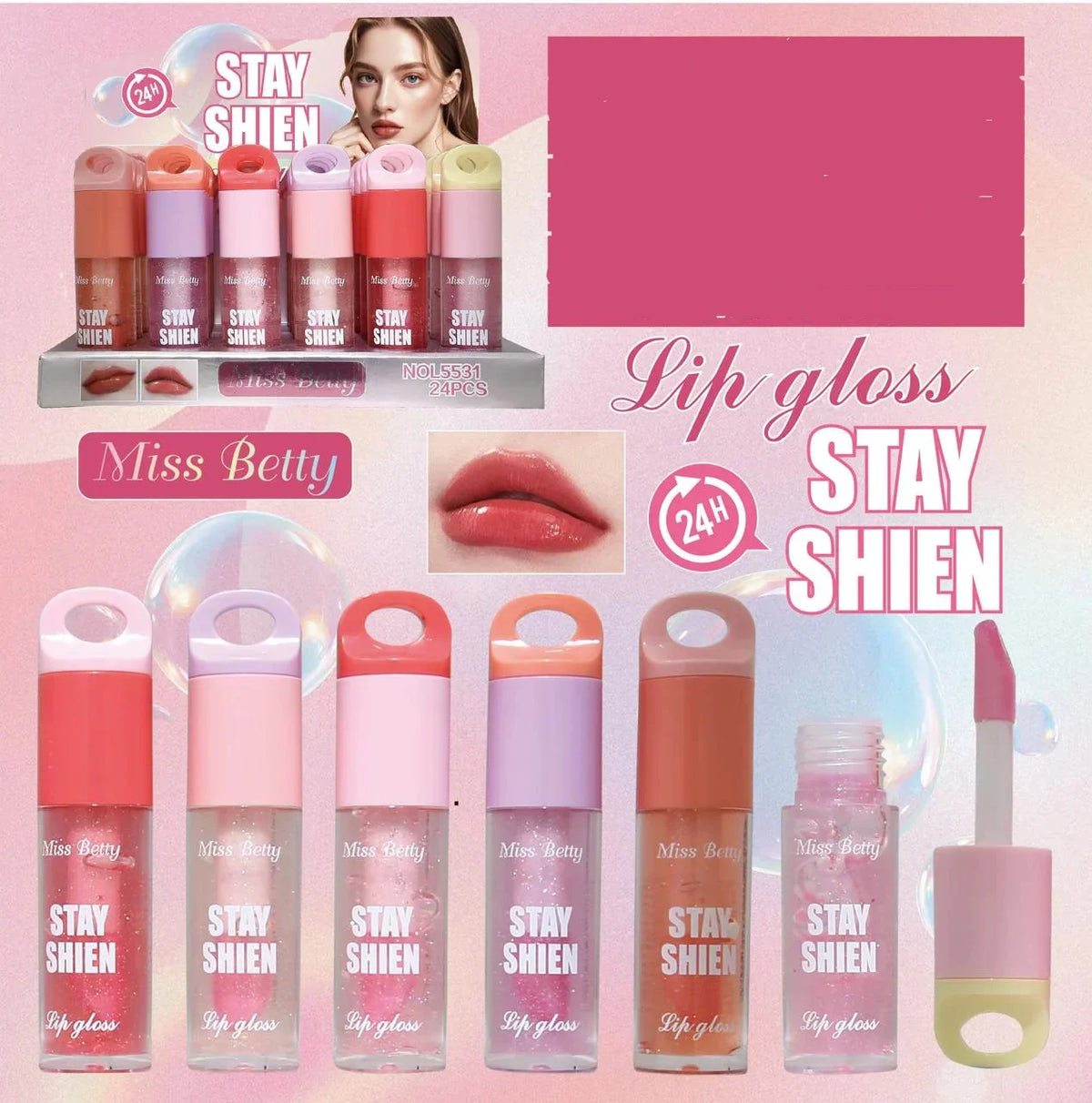 Miss Betty Stay Shien Lip Gloss - Buy Online in Pakistan at Cosmia.pk